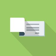 Vector cheque icon