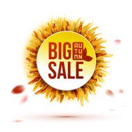 Autumn season big sale label