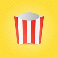 Realistic French Fries Paper Box N2