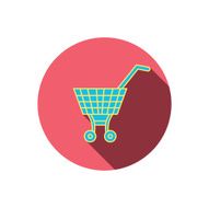 Shopping cart icon Market buying sign N18