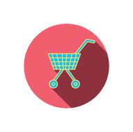 Shopping cart icon Market buying sign N20