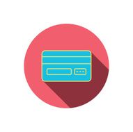 Credit card icon Shopping sign N6