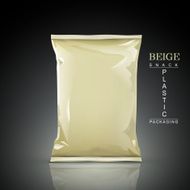 beige snack plastic packaging