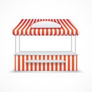 Market stall Vector