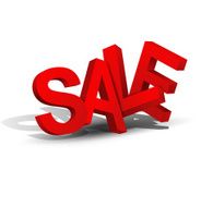 vector 3d inscription "sale"