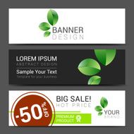 set of banners Sale typography background Vector