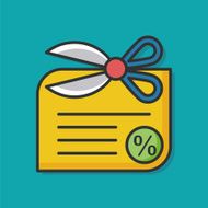 coupon color line icon