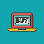 online shopping color line icon N2