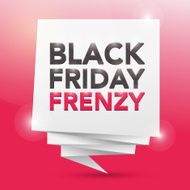 BLACK FRIDAY FRENZY poster design element