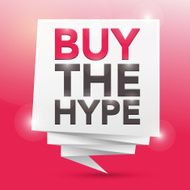BUY THE HYPE poster design element