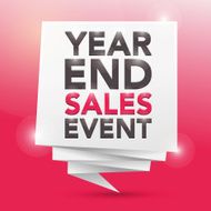 YEAR-END SALES EVENT poster design element