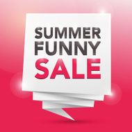 SUMMER FUNNY SALE poster design element