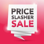 PRICE SLASHER SALE poster design element