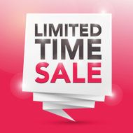 LIMITED TIME SALE poster design element