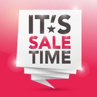 IT'S SALE TIME poster design element