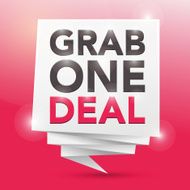 grab one deal poster design element