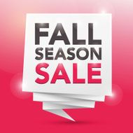 FALL SEASON SALE poster design element