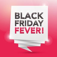 BLACK FRIDAY FEVER poster design element
