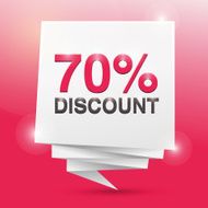 70 discount poster design element