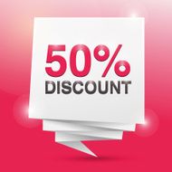 50 discount poster design element