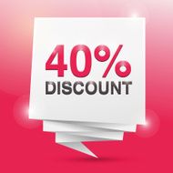 40 discount poster design element