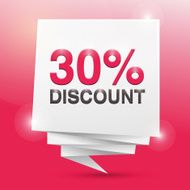 30 discount poster design element