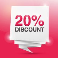 20 discount poster design element