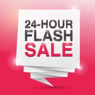 24 HOUR FLASH SALE poster design element