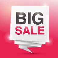big sale poster design element