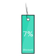 Vector Single Cartoon Discount Tag N6