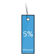 Vector Single Cartoon Discount Tag N7