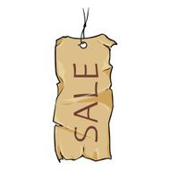 Vector Single Cartoon Sale Tag