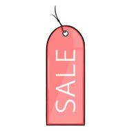 Vector Single Cartoon Sale Tag N3