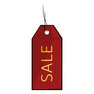 Vector Single Cartoon Sale Tag N7