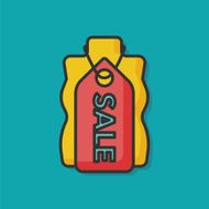 sale price tag color line icon N4