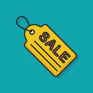 sale price tag color line icon N5