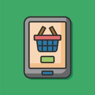 online shopping color line icon N6