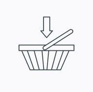 Shopping cart icon Online buying sign N11