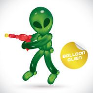 Balloon Alien Illustration N2