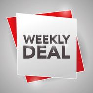 WEEKLY DEALS poster design element N2