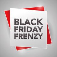 BLACK FRIDAY FRENZY poster design element N2