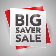 BIG SAVER SALE poster design element N2
