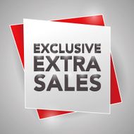 EXCLUSIVE EXTRA SALES poster design element N2