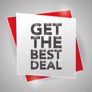 GET THE BEST DEAL poster design element N2