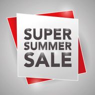 SUPER SUMMER SALE poster design element N2