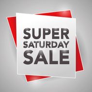 SUPER SATURDAY SALE poster design element N2