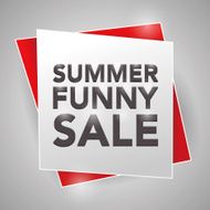 SUMMER FUNNY SALE poster design element N2