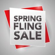 SPRING FLING SALE poster design element N2