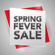 SPRING FEVER SALE poster design element N2