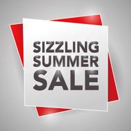 SIZZLING SUMMER SALE poster design element N2
